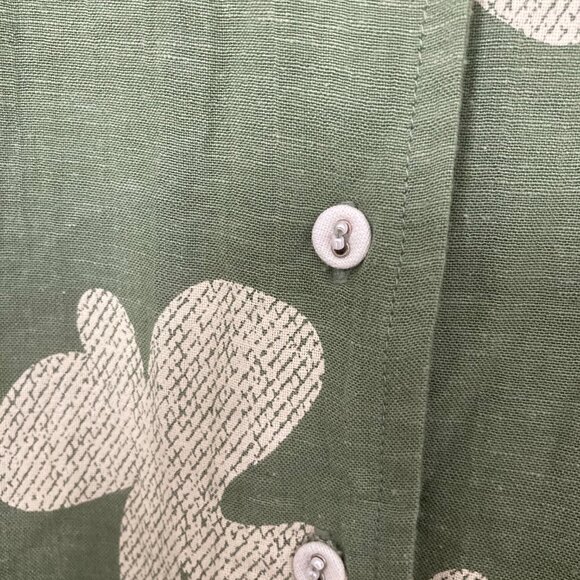 100% cotton comfortable Indian Green summer Cotton Dress - Picture 3 of 4